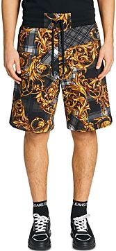 Tartan Baroque Printed Fleece Shorts