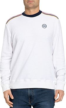 Cotton Loop Terry Logo Print Regular Fit Crewneck Sweatshirt