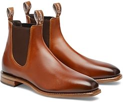 Chinchilla Burnished Pull On Chelsea Boots