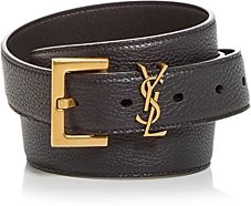 Logo Slim Leather Belt