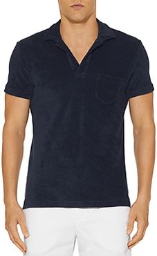 Cotton Terry Solid Tailored Fit Polo Shirt