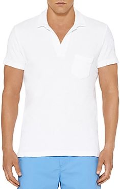 Cotton Terry Solid Tailored Fit Polo Shirt