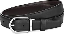 Horseshoe Stainless Steel Reversible Leather Belt