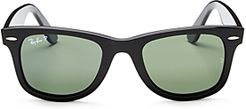 Unisex Polarized Wayfarer Ease Sunglasses, 50mm