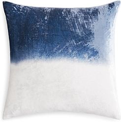 Dip-Dye Silk Velvet Decorative Pillow, 20 x 20