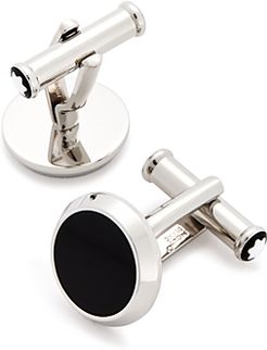 Meisterstuck Onyx Inlay Round Cufflinks