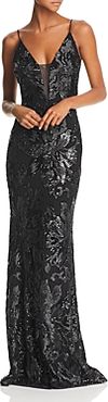 Sequined Column Gown - 100% Exclusive