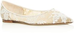 Love Lace Pointed-Toe Flats