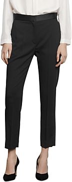 Quang Suit Pants with Satin Trim