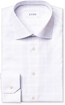 Plaid Contemporary Fit Dress Shirt