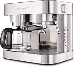 Dualit Espressione Stainless Steel Combination Espresso Machine & 10 Cup Drip Coffee Maker