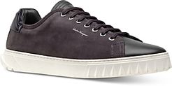 Cube Leather & Suede Low-Top Sneakers