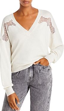 Alto Merino Wool Lace Trim Sweater