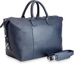 Leather Weekender Duffel Bag