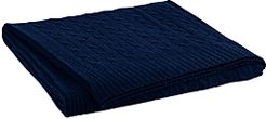 Cable Cashmere Throw Blanket