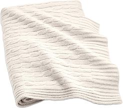 Cable Cashmere Throw Blanket