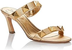 Roman Studs Slip On High Heel Sandals