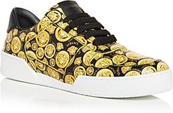 Logo Print Low Top Sneakers