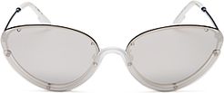 Unisex Cat Eye Sunglasses, 62mm