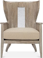 Peek A Boo Ash Driftwood Wingback Chair