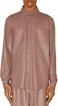 Declan Vegan Leather Regular Fit Shirt