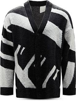 Color Block Oversized Cardigan Sweater