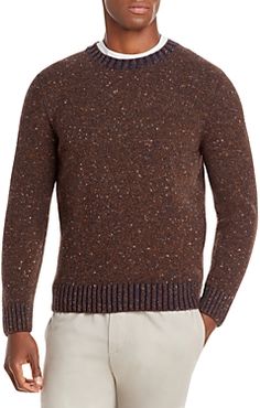 Classic Donegal Wool & Cashmere Crewneck Sweater