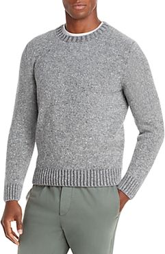 Classic Donegal Wool & Cashmere Crewneck Sweater