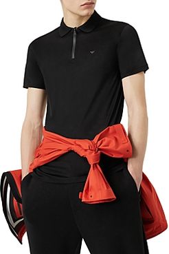 Emporio Armani Zip Placket Polo Shirt