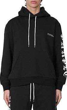 French Terry Gothic Wordmark Pullover Hoodie
