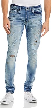 Micaiah Distressed Skinny Jeans in Indigo