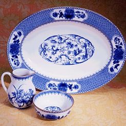 Imperial Blue Oval Platter