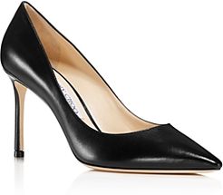 Romy 85 Pointed-Toe Pumps
