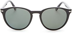 Polarized Round Sunglasses, 52mm