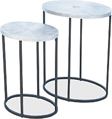 Striated Accent Table, Small