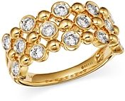 Bezel Set Diamond Multi-Row Band in 14K Yellow Gold, 0.75 ct. t.w. - 100% Exclusive