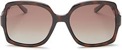 Sammi Polarized Square Sunglasses, 55mm