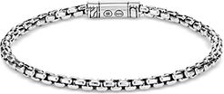 Sterling Silver Classic Chain Box Chain Bracelet