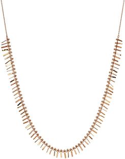 14K Rose Gold Seed Tassel Necklace, 18
