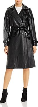 Priya Vegan Leather Trench Coat