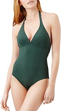 Solid Water Fames One Piece Swimsuit
