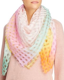 Cotton & Silk Vichy Scarf