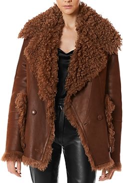 Baroness Brunette Shearling Coat