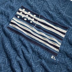 Rl Flag Throw Blanket, 54 x 72