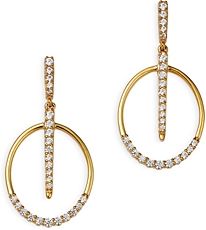 Diamond Drop Earrings in 14K Yellow Gold, 0.30 ct. t.w. - 100% Exclusive