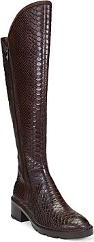 Soffie Python Embossed Leather Tall Boots