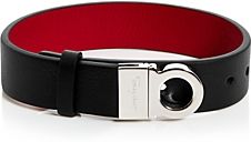 Gancini Leather Bracelet