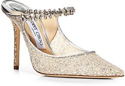 Bing 100 Embellished High Heel Mules