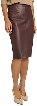 Reagan Leather Pencil Skirt