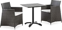 Junction 3 Piece Outdoor Patio Rattan Dining Set